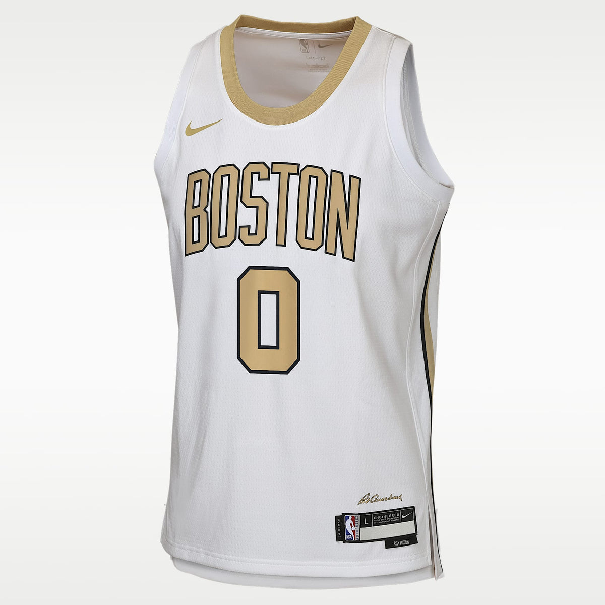 Jersey Nike de la NBA Swingman para niños talla grande Jayson Tatum Boston Celtics City Edition – Blanco – vista 1