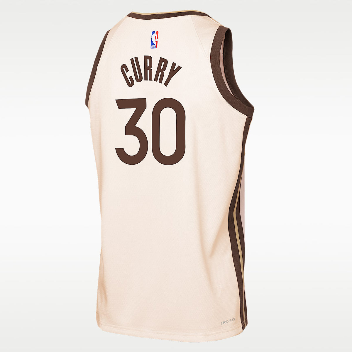 Jersey Nike de la NBA Swingman para niños talla grande Stephen Curry Golden State Warriors City Edition – Natural – vista 2