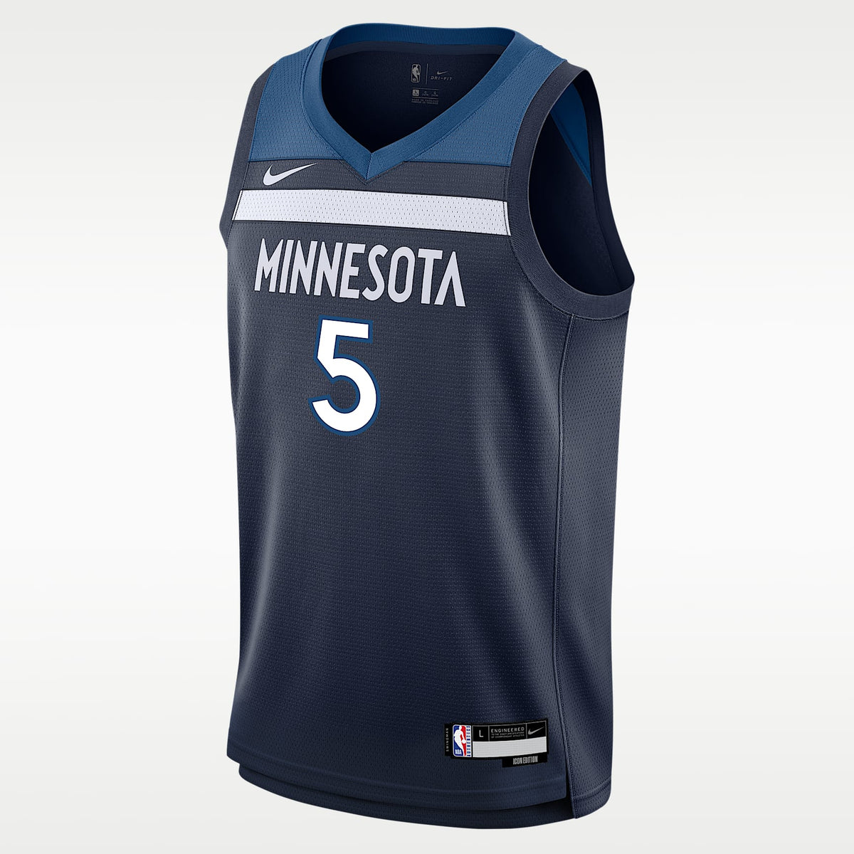 Jersey Nike de la NBA Swingman para niños talla grande Anthony Edwards Minnesota Timberwolves 2024/25 Icon Edition – Azul marino universitario – vista 1