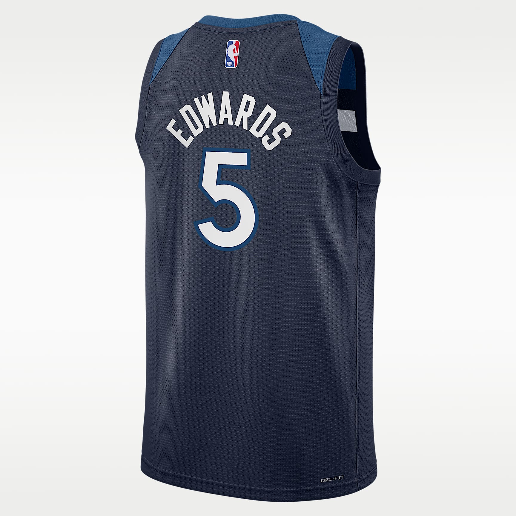 Jersey Nike de la NBA Swingman para niños talla grande Anthony Edwards Minnesota Timberwolves 2024/25 Icon Edition – Azul marino universitario – vista 2