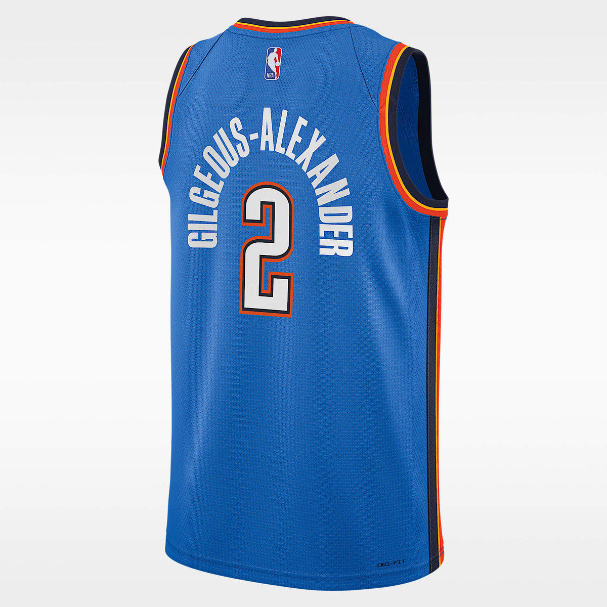 Jersey Nike de la NBA Swingman para niños talla grande Shai Gilgeous-Alexander Oklahoma City Thunder 2024/25 Icon Edition – Azul señal – vista 2