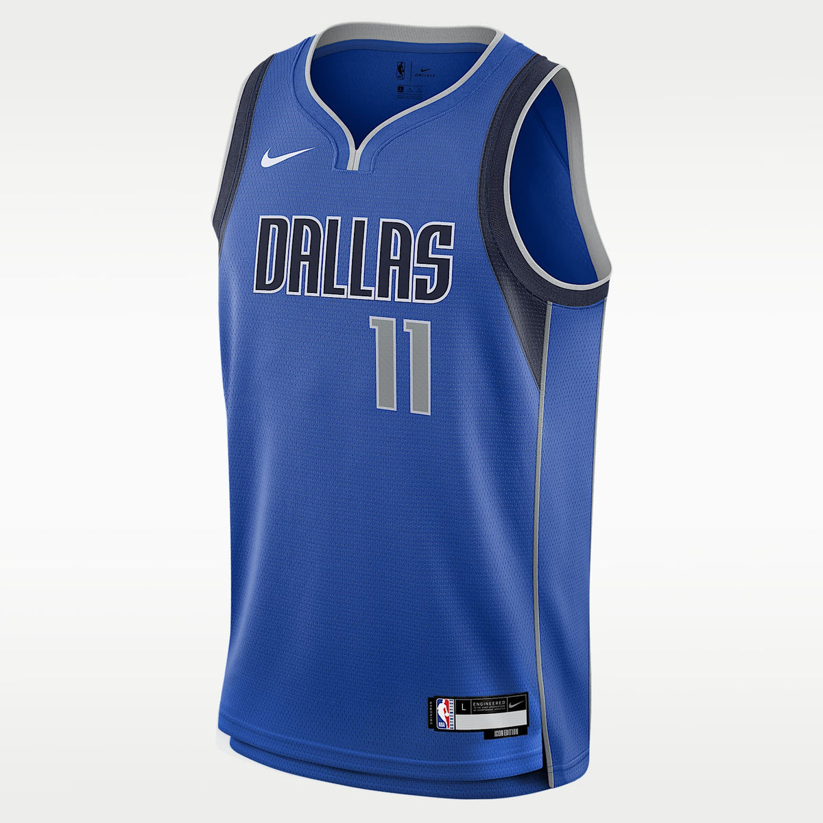 Camiseta de baloncesto Replica Nike Dri-FIT de Kyrie Irving de los Dallas Mavericks para niños talla grande – Royal juego – vista 1