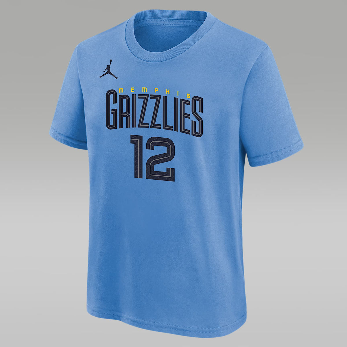 Playera Jordan de la NBA para niños talla grande Ja Morant Memphis Grizzlies Statement Edition – Azul valor – vista 1