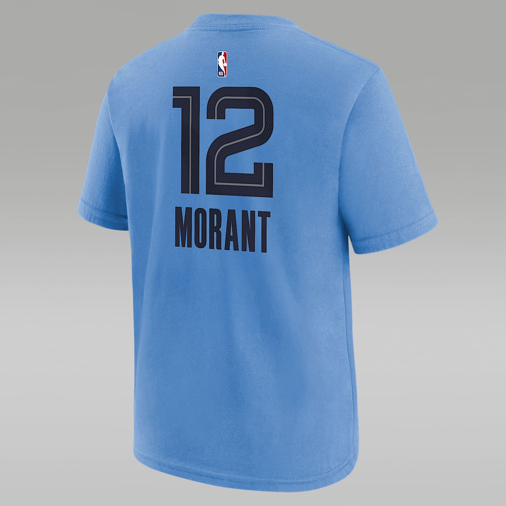 Playera Jordan de la NBA para niños talla grande Ja Morant Memphis Grizzlies Statement Edition – Azul valor – vista 2