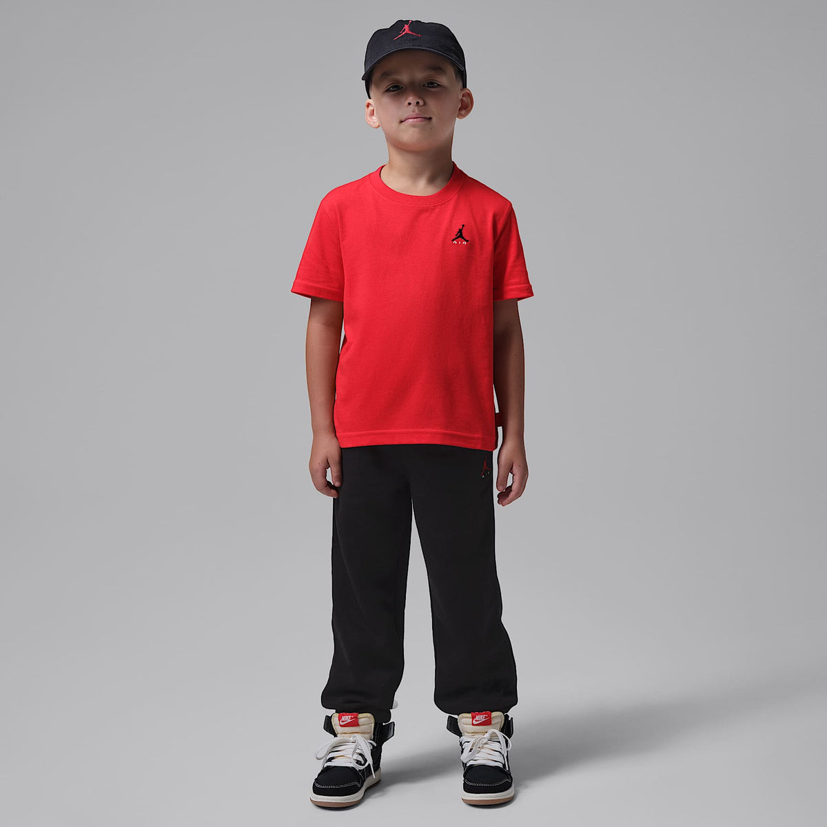 Playera Brooklyn para niños talla pequeña Jordan – Rojo universitario – vista 6