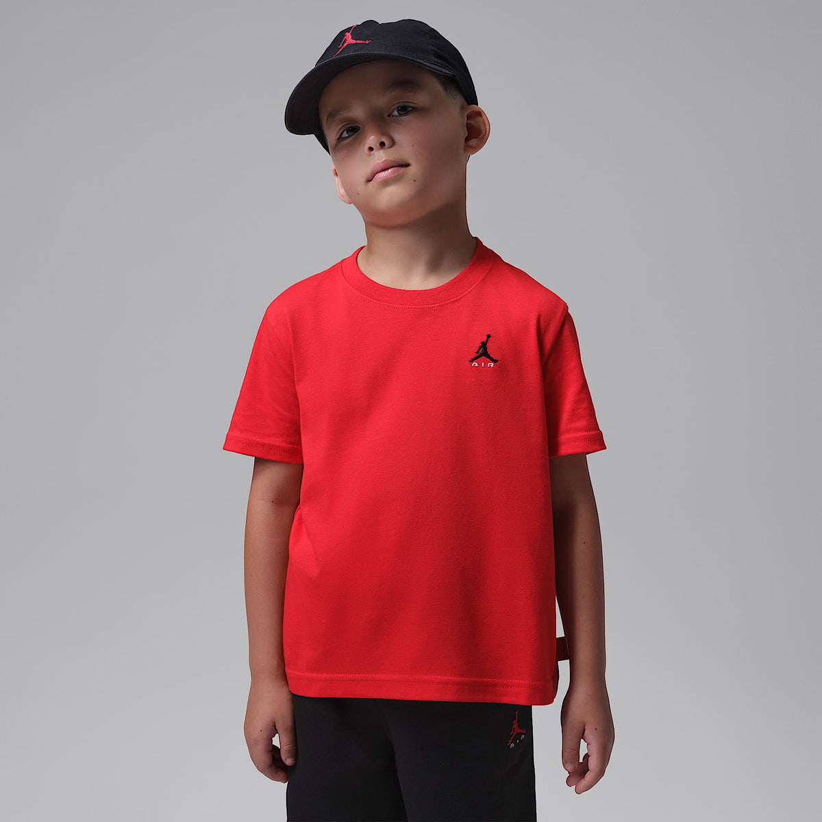 Playera Brooklyn para niños talla pequeña Jordan – Rojo universitario – vista 1