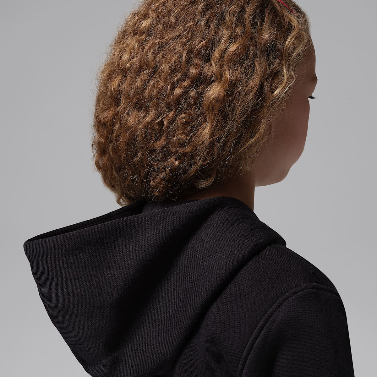 Conjunto de 2 piezas con sudadera con gorro de cierre completo para niños talla pequeña Jordan Brooklyn Fleece – Negro – vista 8