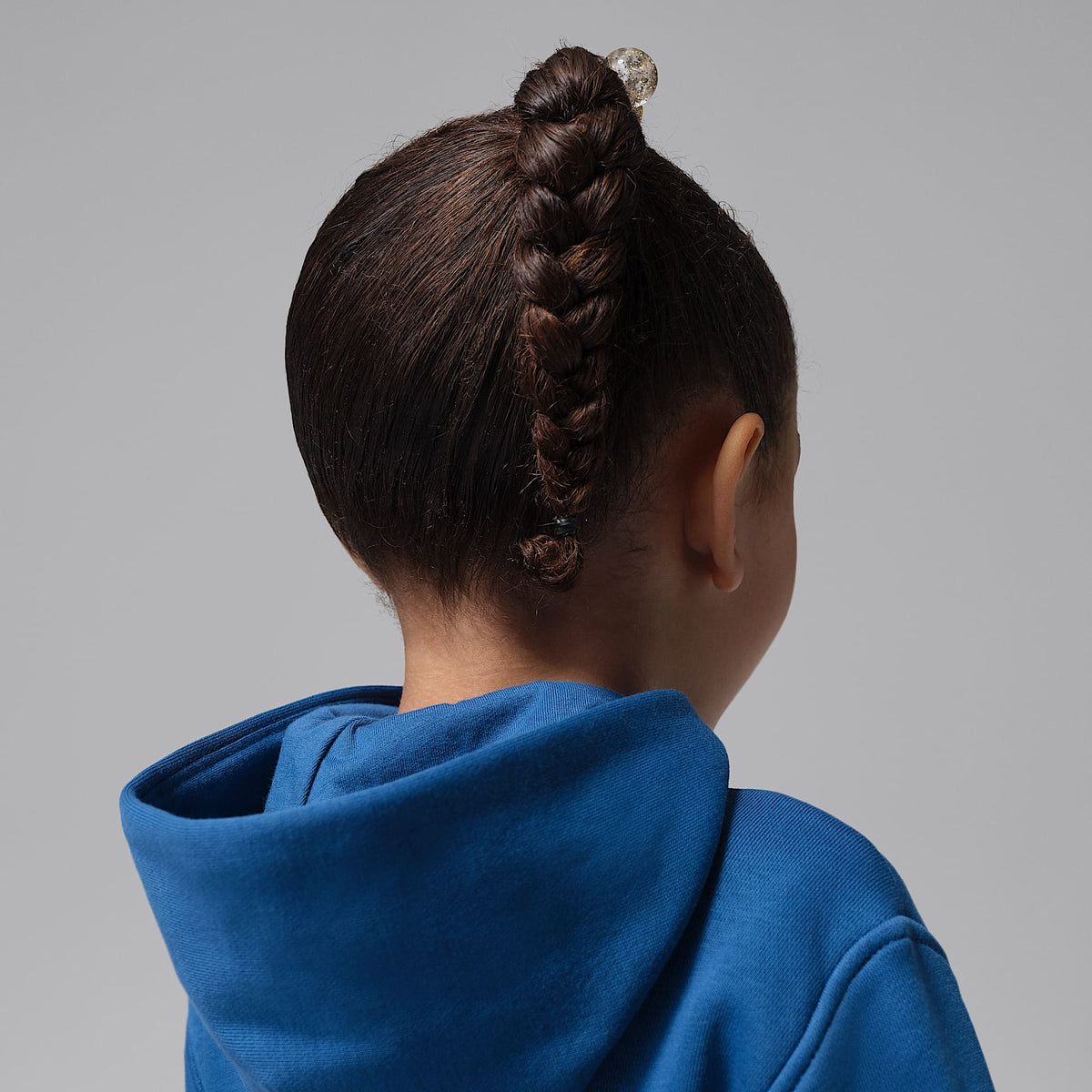 Conjunto de sudadera con gorro de 2 piezas de cierre completo infantil Jordan Brooklyn Fleece – Azul genuino – vista 6
