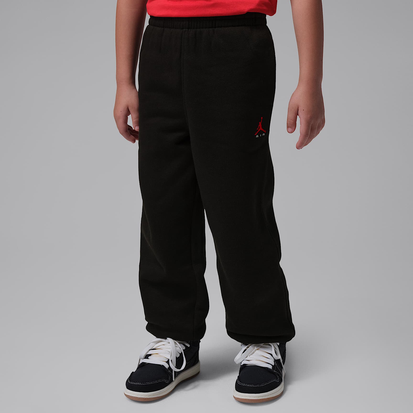 Joggers de tejido Fleece Jordan Brooklyn para niños talla pequeña – Negro – vista 1