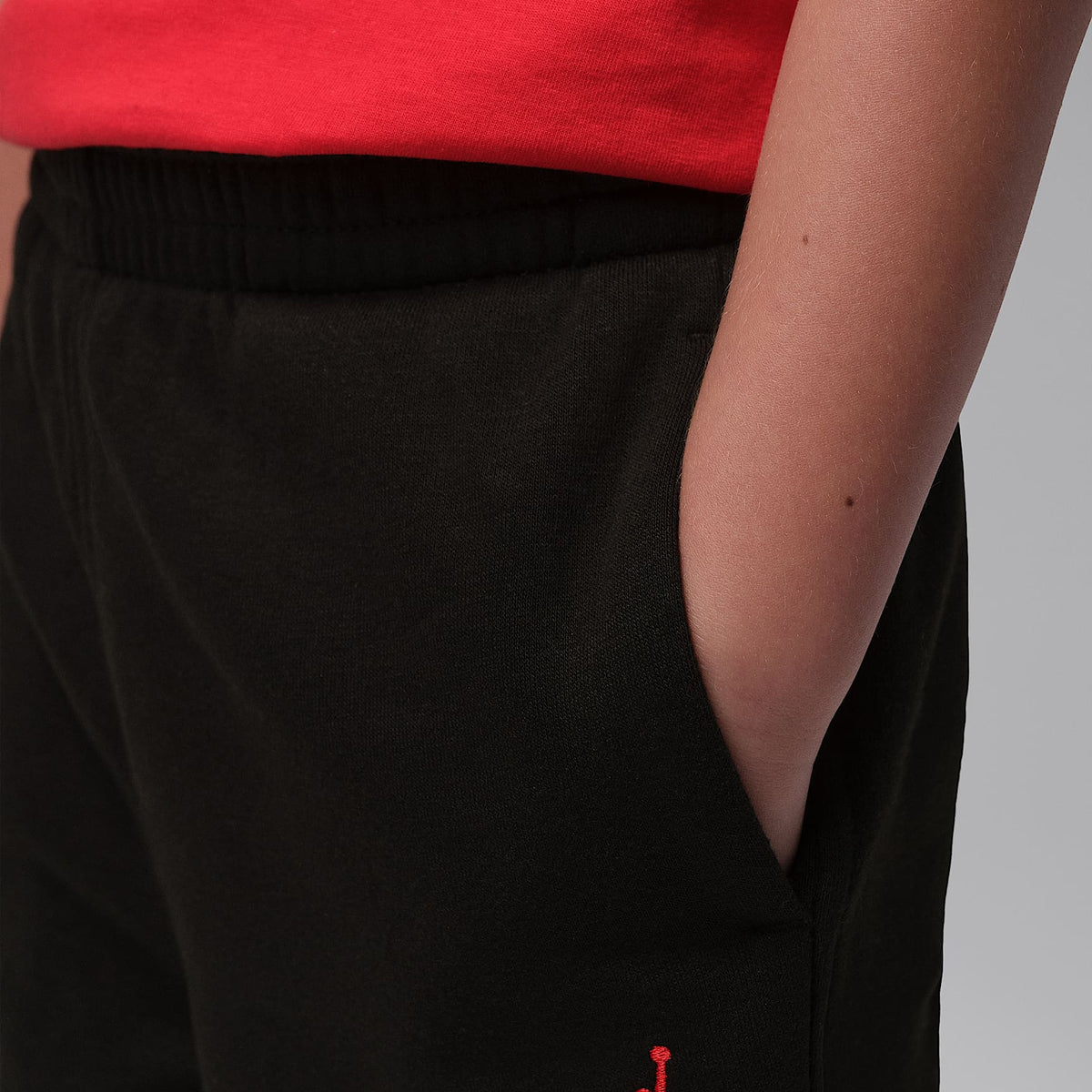 Joggers de tejido Fleece Jordan Brooklyn para niños talla pequeña – Negro – vista 3