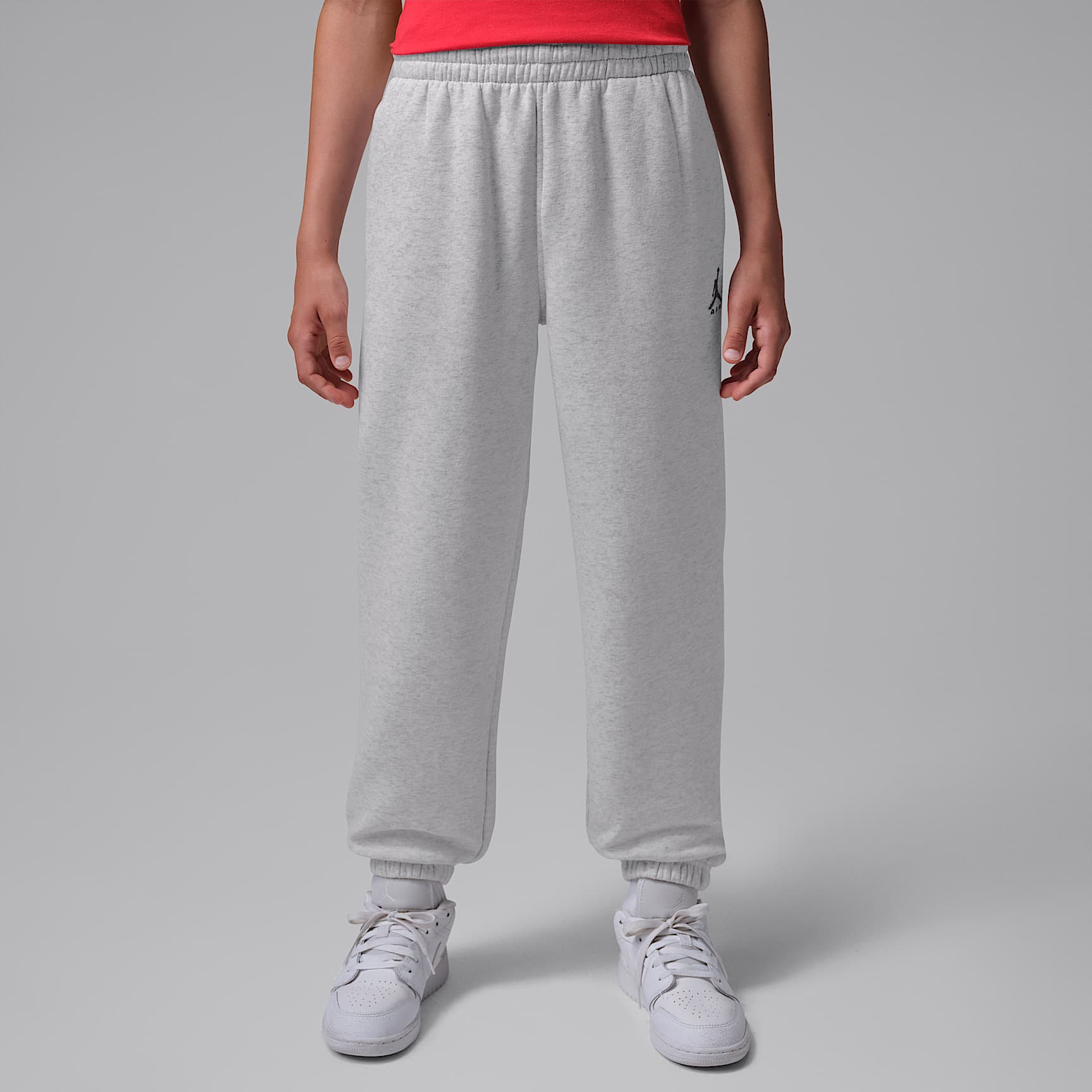Joggers para niños talla grande Jordan Brooklyn Fleece – Gris neutro jaspeado – vista 1