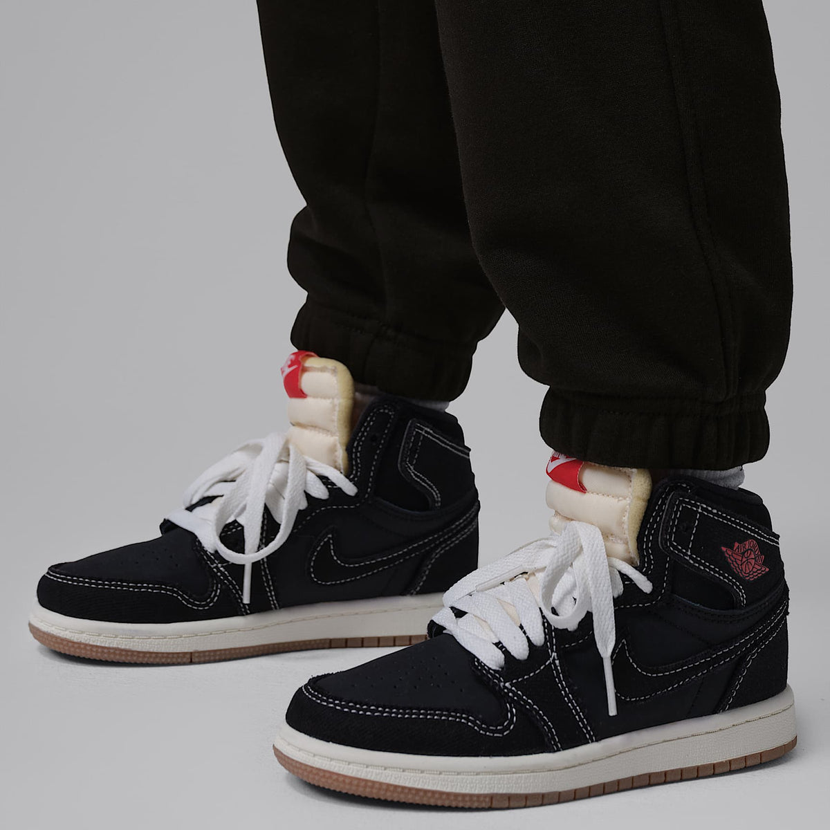 Joggers de tejido Fleece Jordan Brooklyn para niños talla pequeña – Negro – vista 5