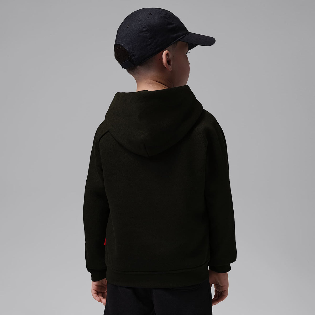 Sudadera con gorro sin cierre para niños talla pequeña Jordan Brooklyn Fleece – Negro – vista 2