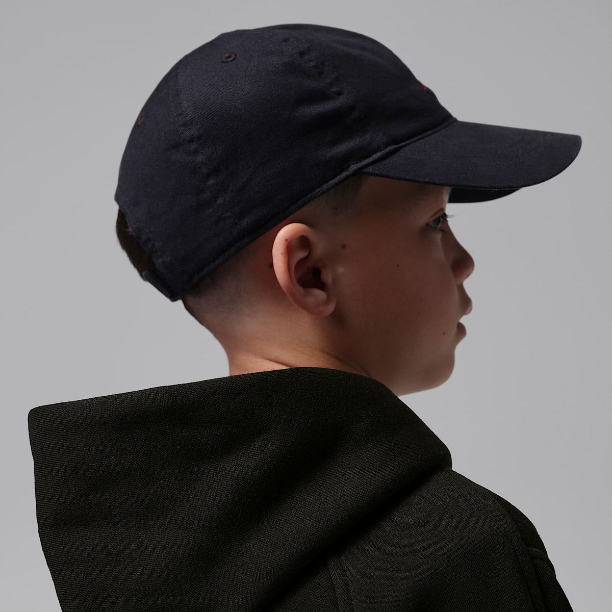 Sudadera con gorro sin cierre para niños talla pequeña Jordan Brooklyn Fleece – Negro – vista 7