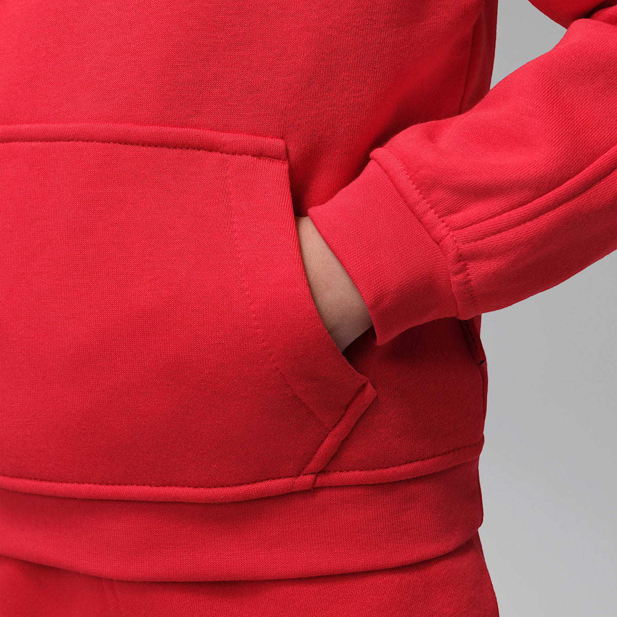 Sudadera con gorro sin cierre para niños talla pequeña Jordan Brooklyn Fleece – Rojo universitario – vista 5