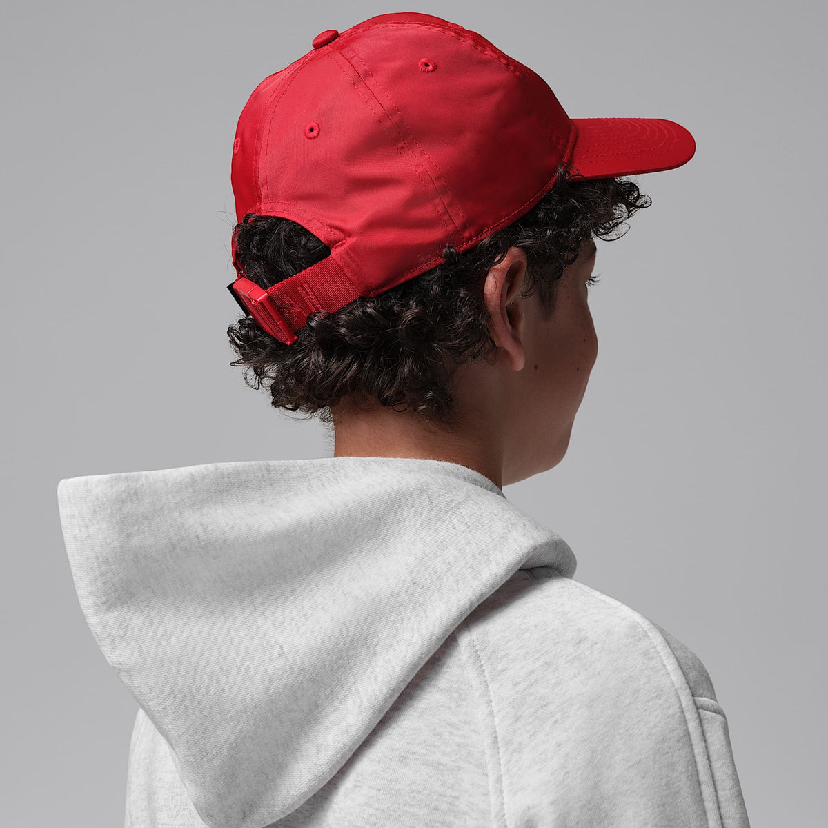 Sudadera con gorro sin cierre para niños talla grande Jordan Brooklyn Fleece – Gris neutro jaspeado – vista 6