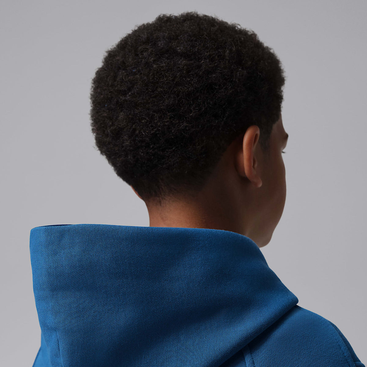 Sudadera con gorro sin cierre para niños talla grande Jordan Brooklyn Fleece – Azul genuino – vista 7