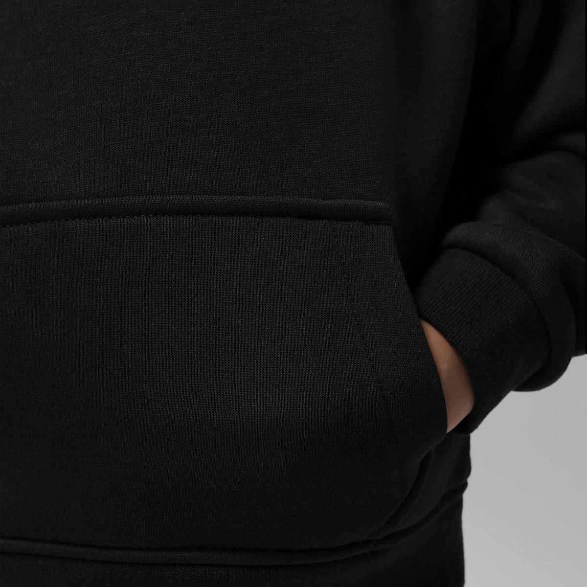 Conjunto de 2 piezas con sudadera con gorro sin cierre infantil Jordan Brooklyn Fleece – Negro – vista 6