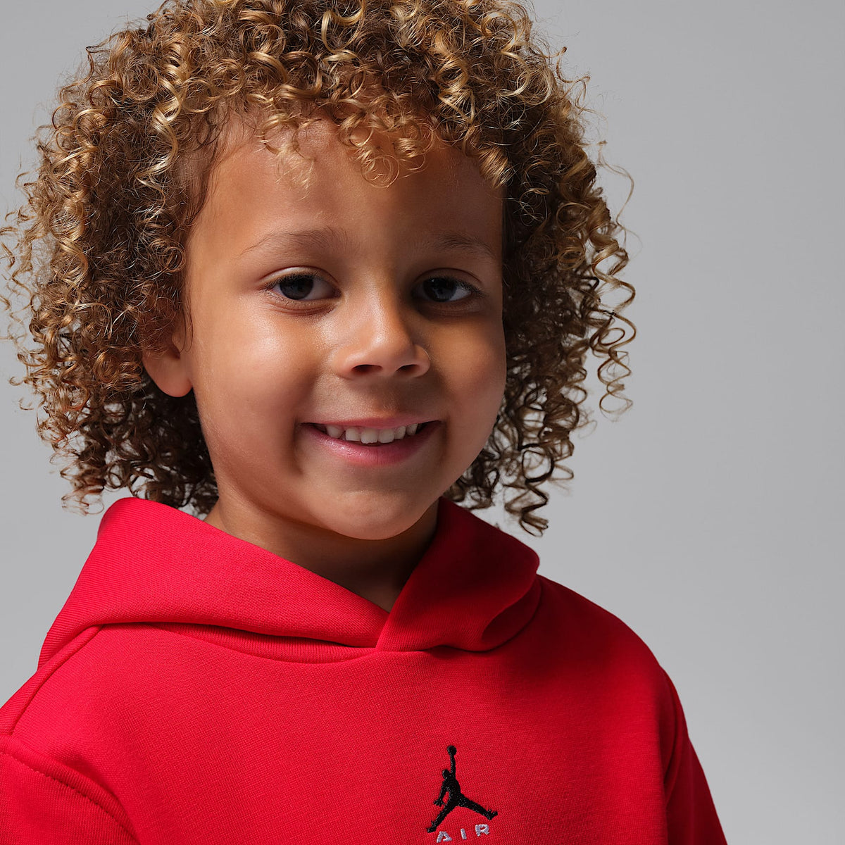 Conjunto de 2 piezas con sudadera con gorro sin cierre infantil Jordan Brooklyn Fleece – Rojo universitario – vista 4
