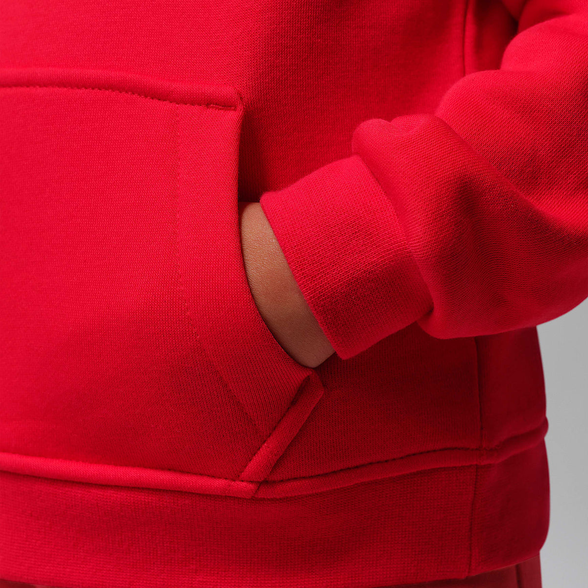 Conjunto de 2 piezas con sudadera con gorro sin cierre infantil Jordan Brooklyn Fleece – Rojo universitario – vista 6