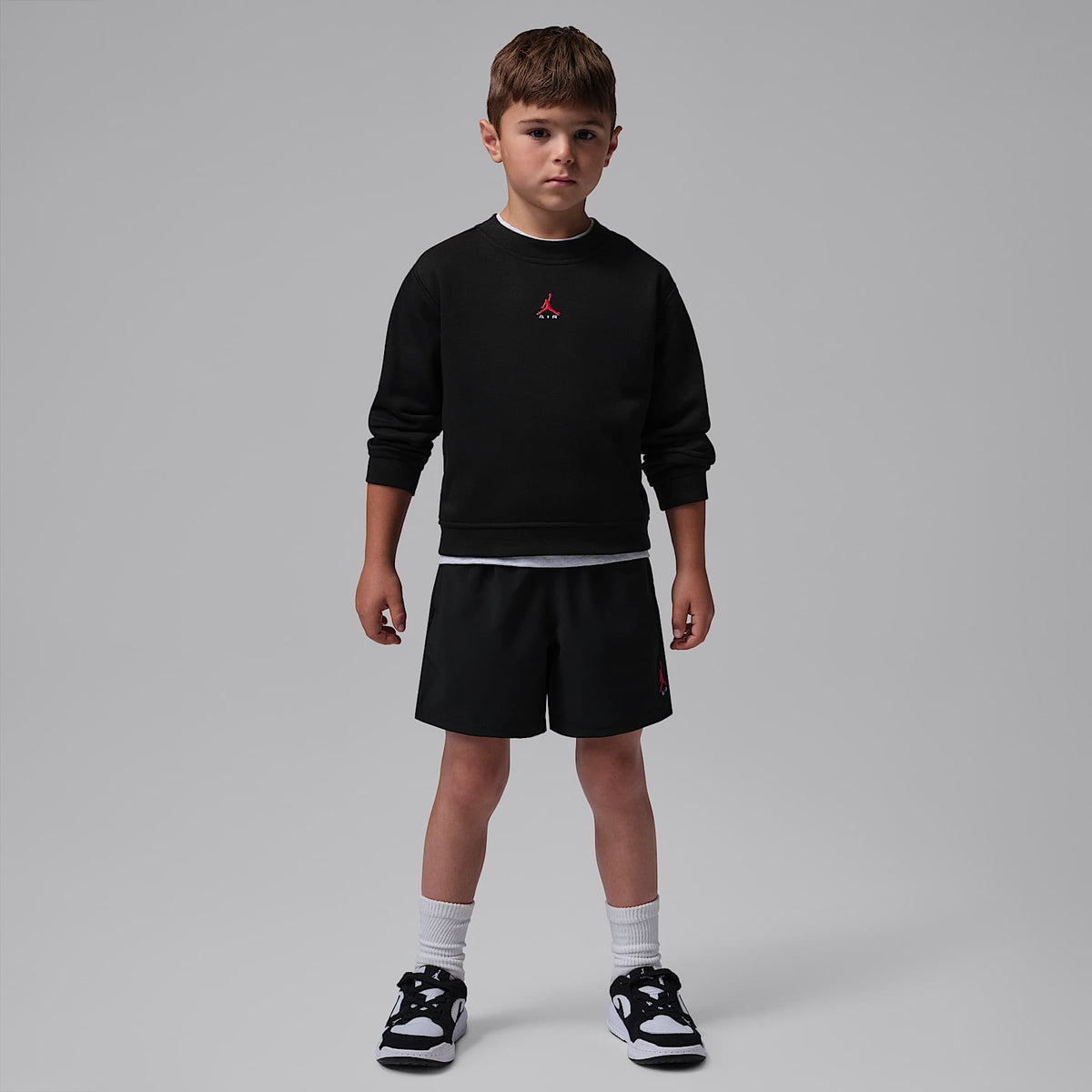 Shorts para jugar Brooklyn de tejido Woven para niños talla pequeña Jordan – Negro – vista 6