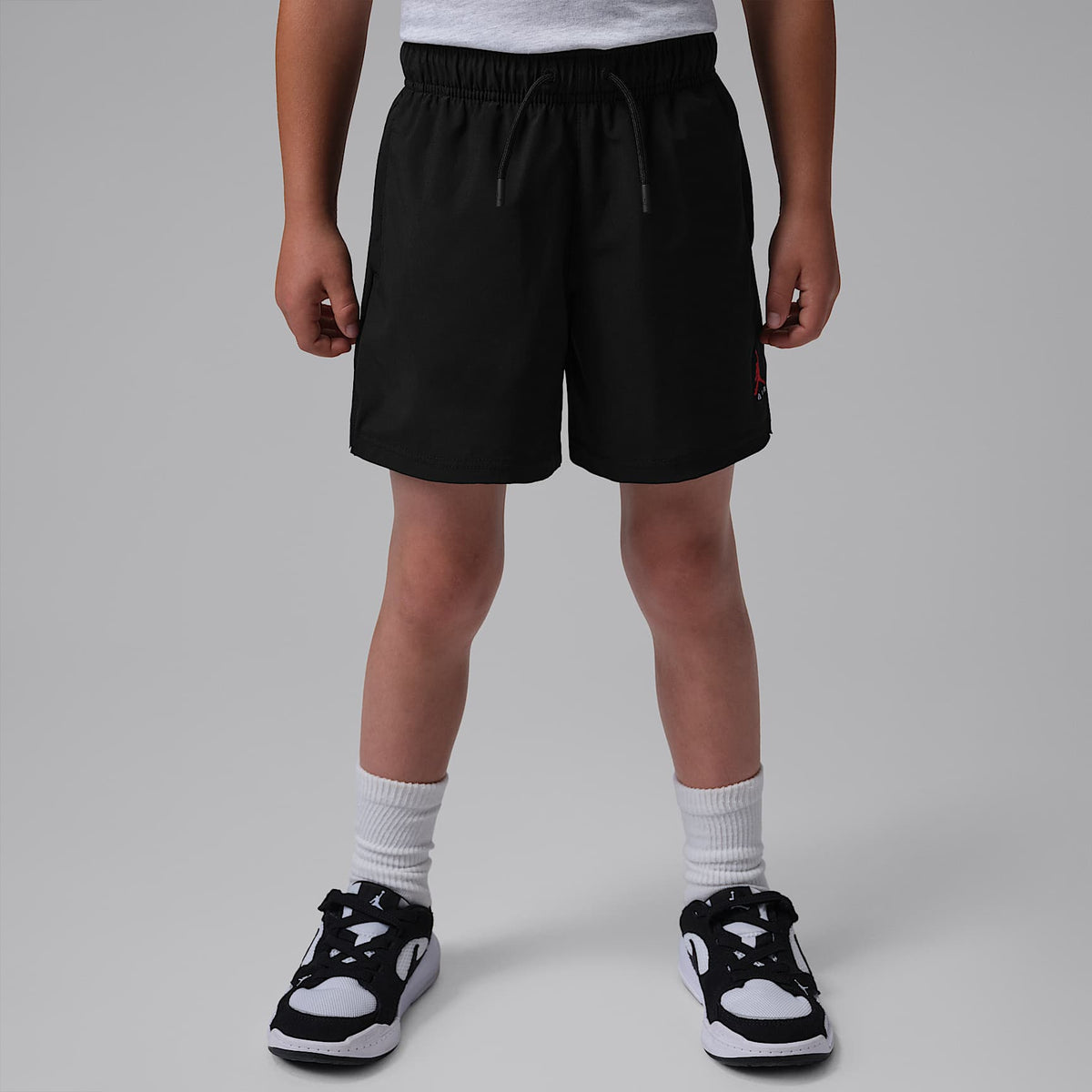 Shorts para jugar Brooklyn de tejido Woven para niños talla pequeña Jordan – Negro – vista 1
