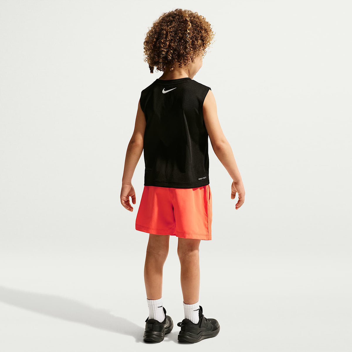 Shorts Dri-FIT Icon de tejido Woven infantil Nike – Naranja césped – vista 5