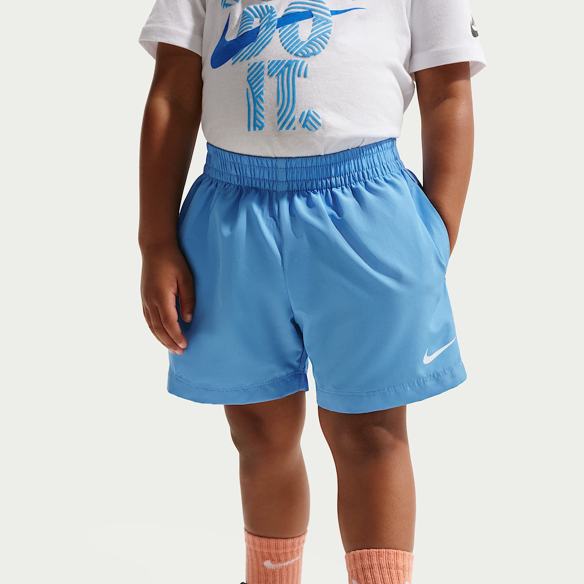 Shorts Dri-FIT Icon de tejido Woven infantil Nike – Azul universitario – vista 2