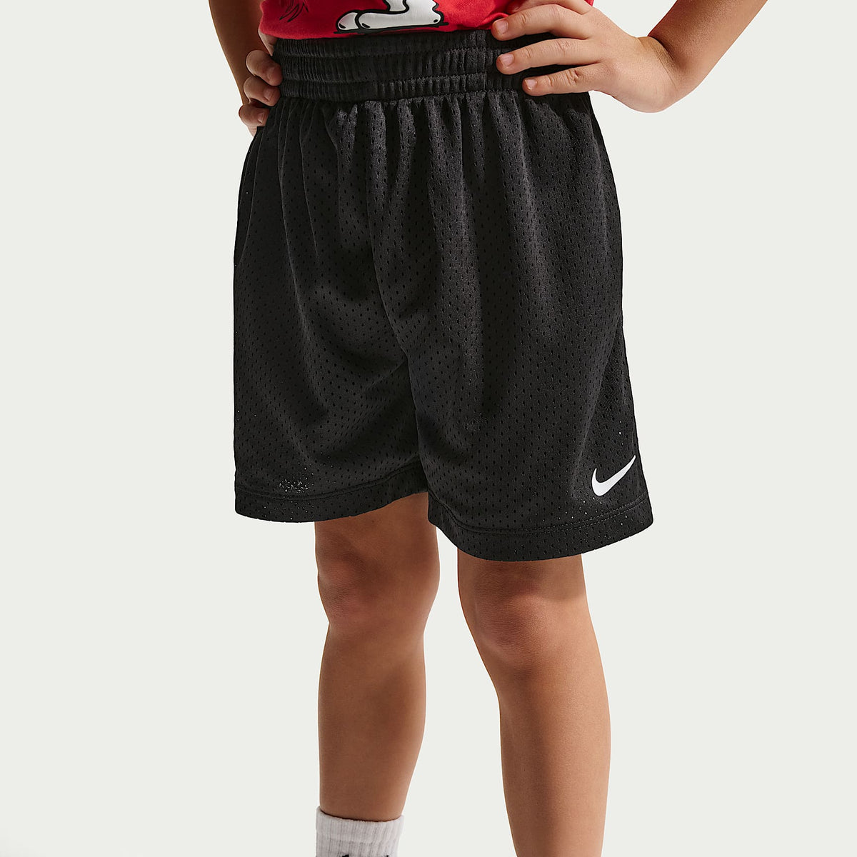 Shorts de multimalla Dri-FIT infantiles Nike – Negro – vista 2