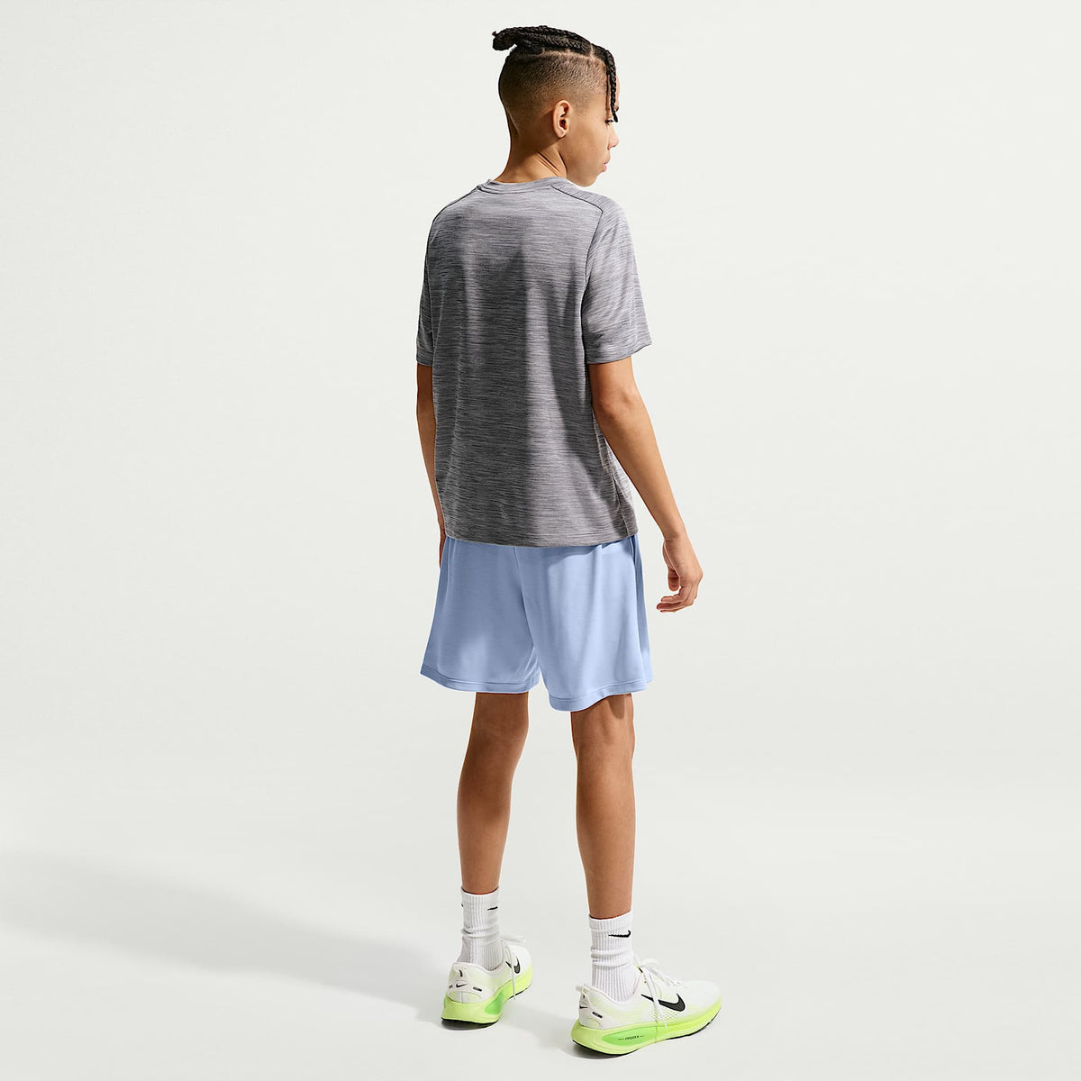 Shorts Dri-FIT para niños talla grande Nike Multi – Azul hidrógeno/Royal pulso/Jaspeado/Blanco – vista 5