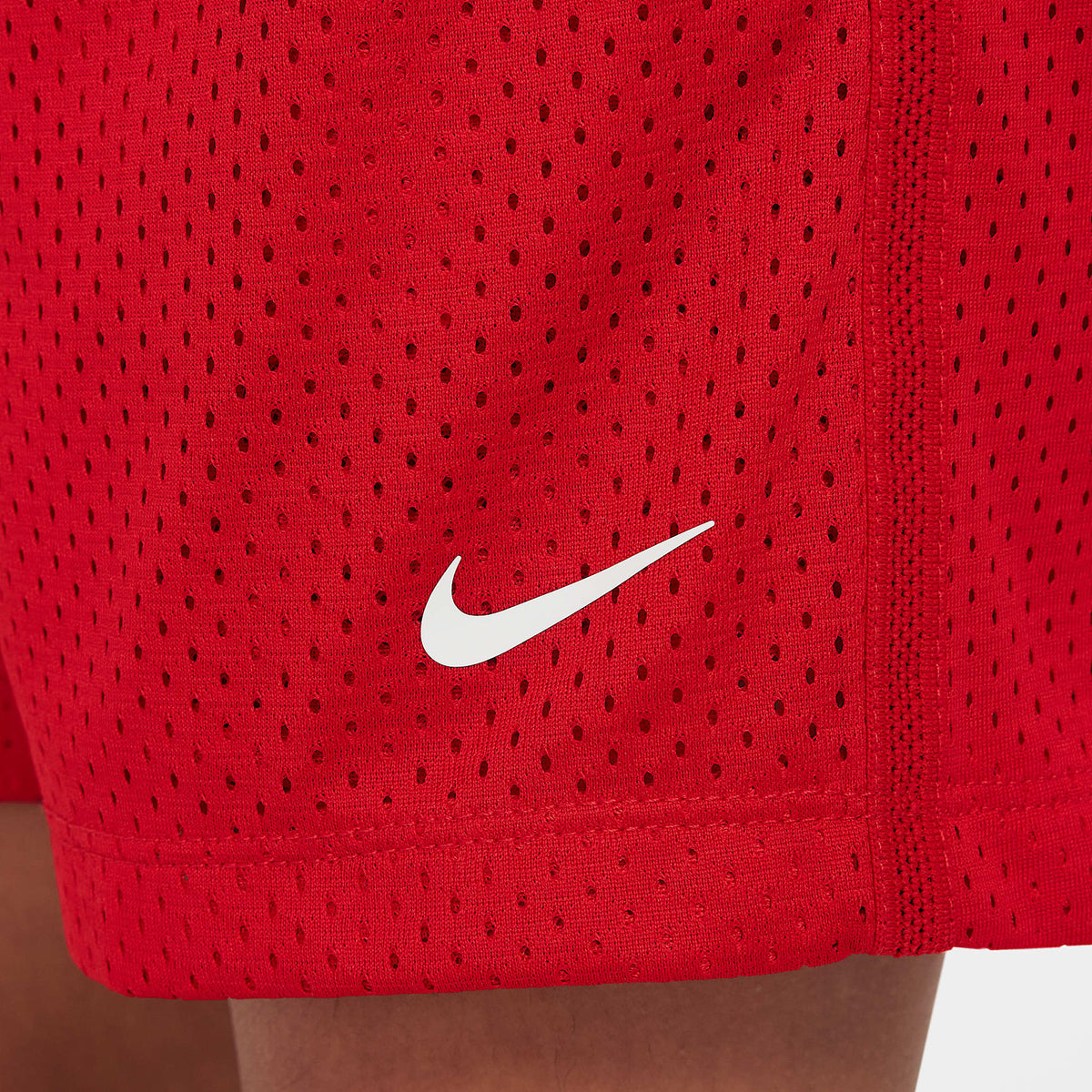 Shorts de malla Dri-FIT para niño talla grande Nike Multi – Rojo universitario/Blanco – vista 8