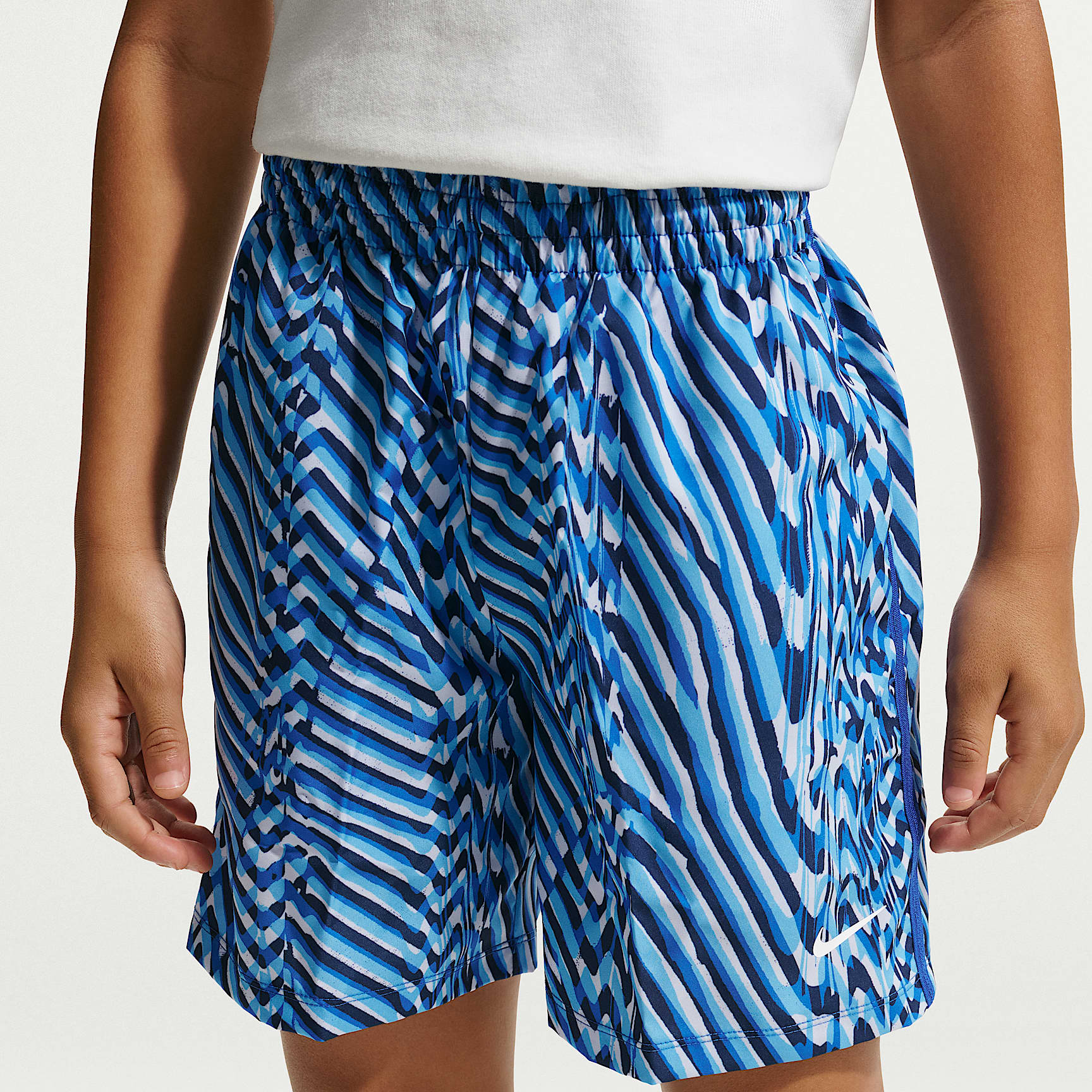 Shorts Dri-FIT para niño talla grande Nike Multi – Royal juego/Royal juego/Fantasma/Blanco – vista 2