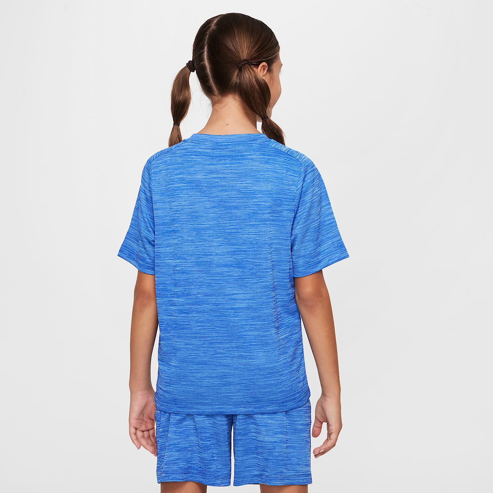 Playera de manga corta Dri-FIT para niños talla grande Nike Multi – Royal juego/Azul universitario/Blanco – vista 2