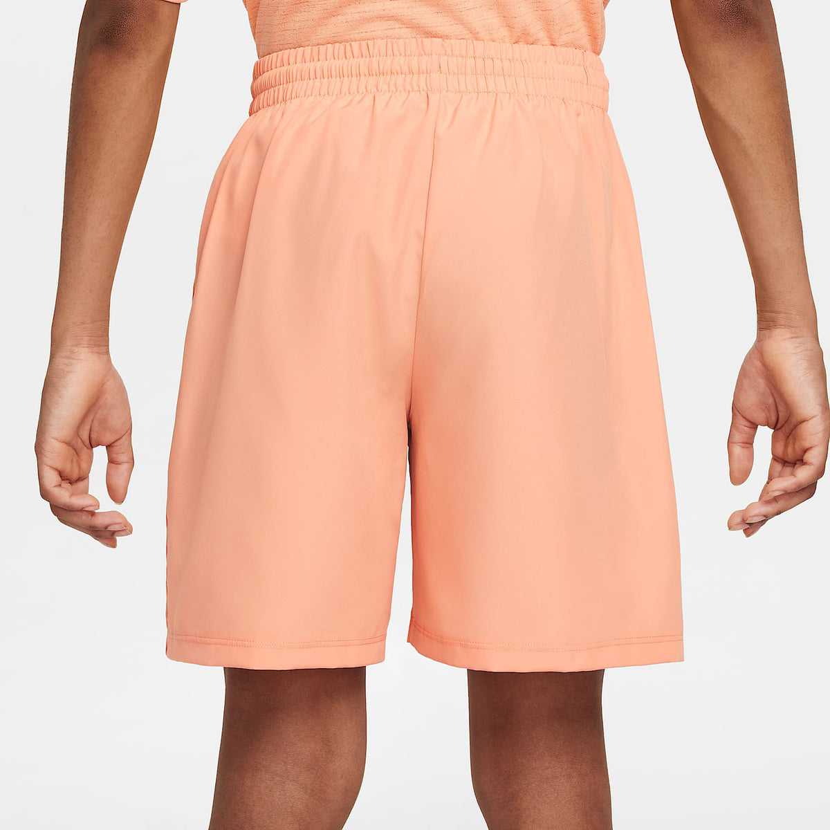 Shorts Dri-FIT de tejido Woven para niño talla grande Nike Multi – Ágata melocotón/Blanco – vista 3