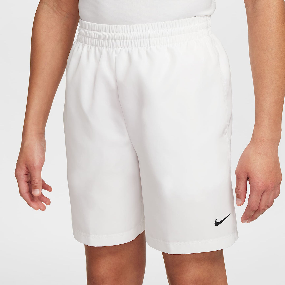 Shorts Dri-FIT de tejido Woven para niño talla grande Nike Multi – Blanco/Blanco/Negro – vista 2