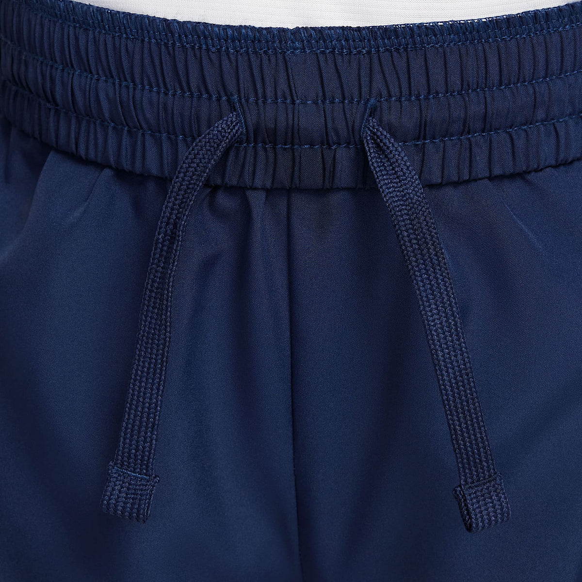 Shorts Dri-FIT de tejido Woven para niño talla grande Nike Multi – Azul marino medianoche/Blanco – vista 4