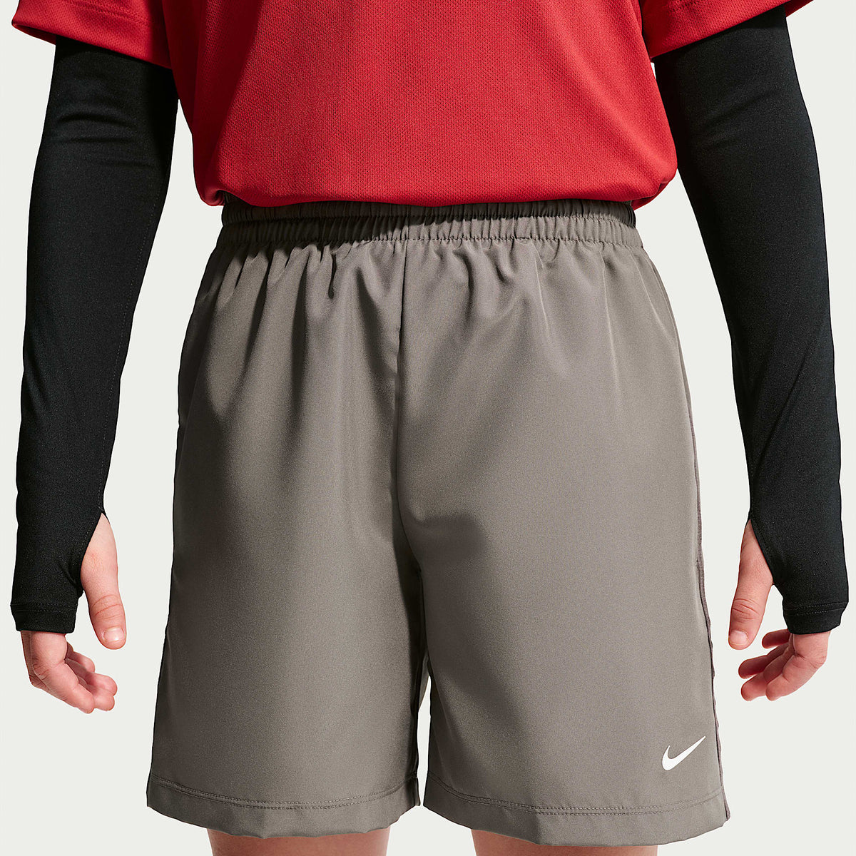 Shorts Dri-FIT de tejido Woven para niño talla grande Nike Multi – Cueva/Blanco – vista 3