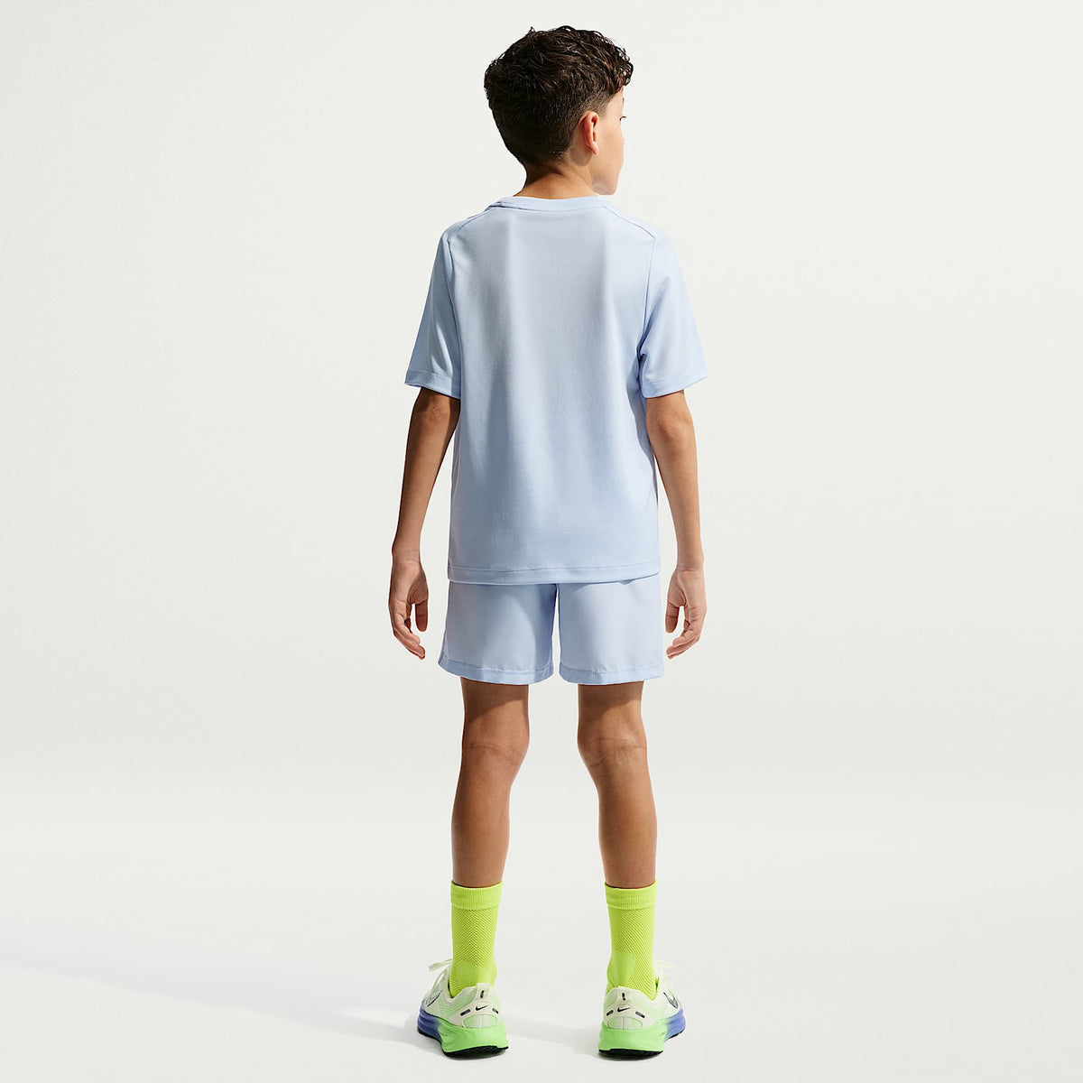 Shorts Dri-FIT de tejido Woven para niño talla grande Nike Multi – Azul hidrógeno/Blanco – vista 5