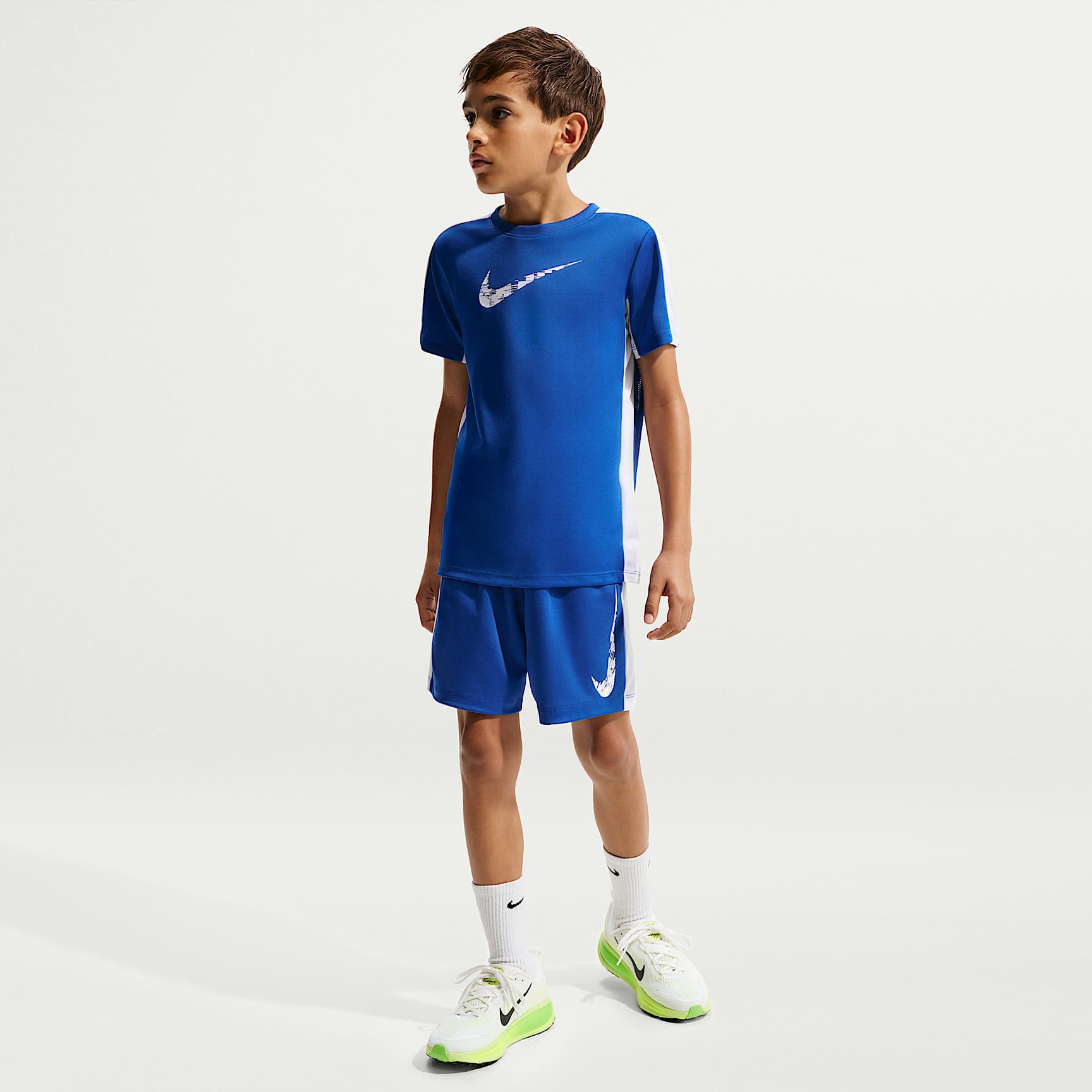 Shorts Dri-FIT para niño talla grande Nike Trophy23 – Royal juego/Blanco/Blanco – vista 1