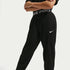 Pants de tejido Fleece Dri-FIT para niño talla grande Nike Pro – Negro/Blanco/Blanco – vista 2