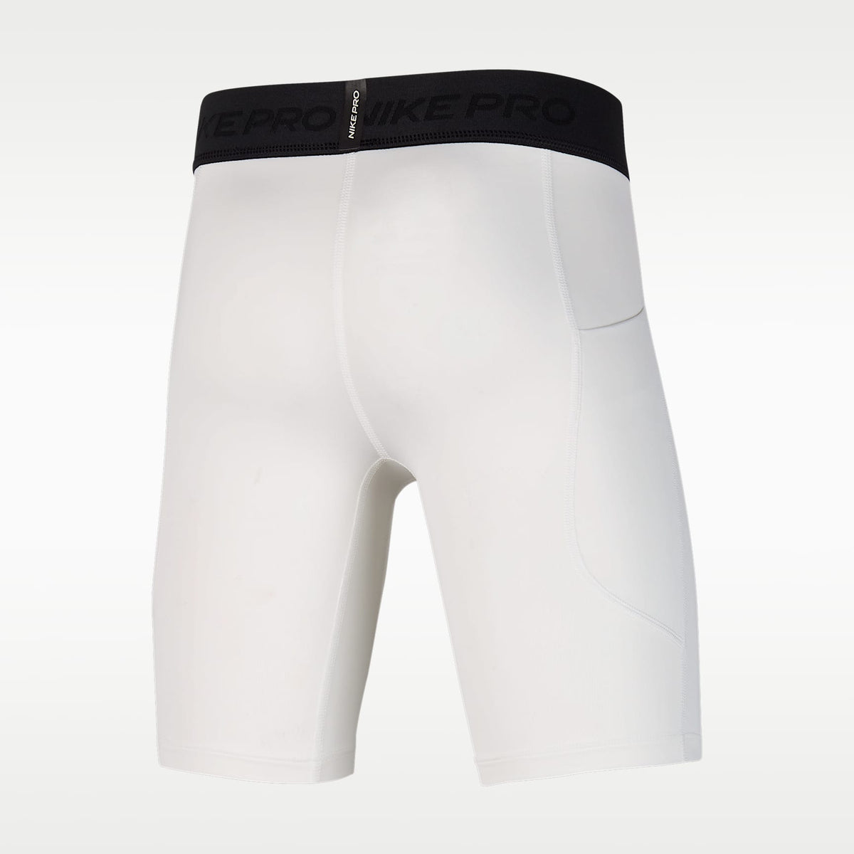Shorts Dri-FIT para niños talla grande Nike Pro – Blanco/Blanco/Negro – vista 2