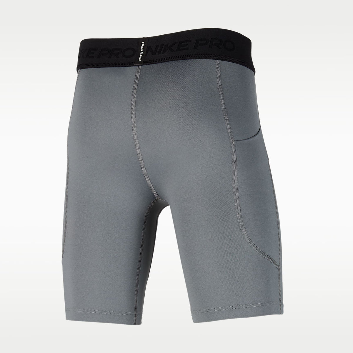 Shorts Dri-FIT para niños talla grande Nike Pro – Gris humo/Gris humo/Negro – vista 2
