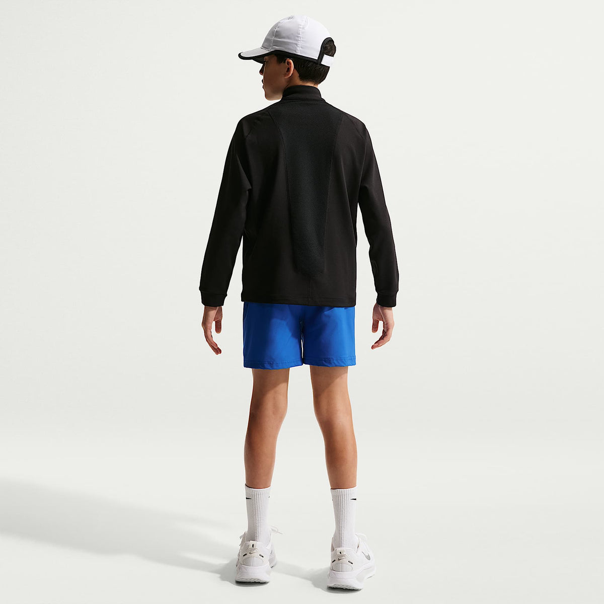 Shorts de entrenamiento Dri-FIT para niño talla grande Nike Pro – Royal juego/Blanco/Negro – vista 5