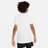 Playera de manga corta Dri-FIT para niño talla grande Nike Pro – Blanco/Negro – vista 2