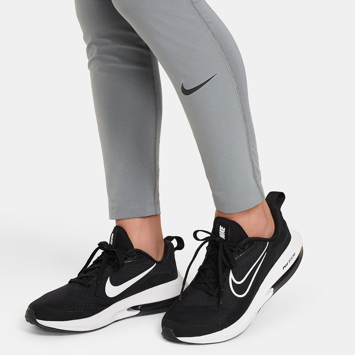 Mallas para niño talla grande Nike Pro Dri-FIT – Gris humo/Gris humo/Negro – vista 5