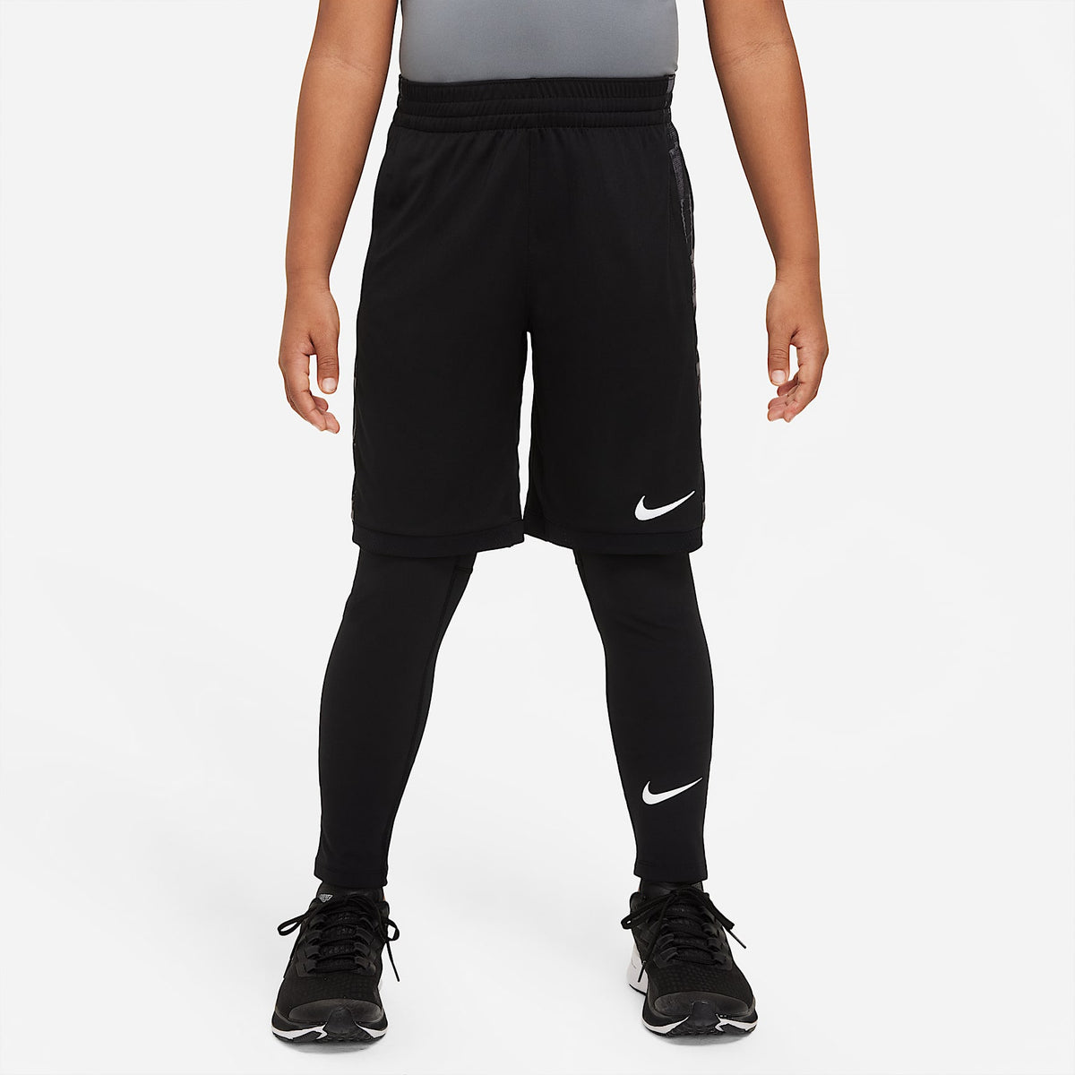 Mallas para niño talla grande Nike Pro Dri-FIT – Negro/Blanco – vista 1