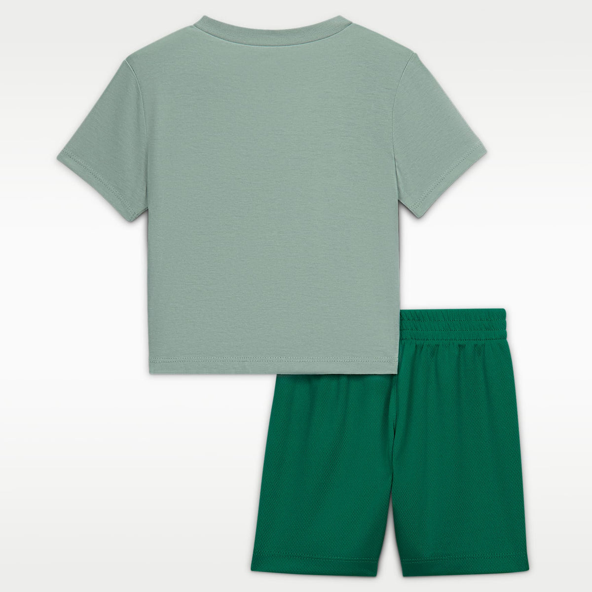 Conjunto de playera con gráfico "Just Do It" y shorts de malla para bebé Nike Sportswear – Malaquita – vista 2