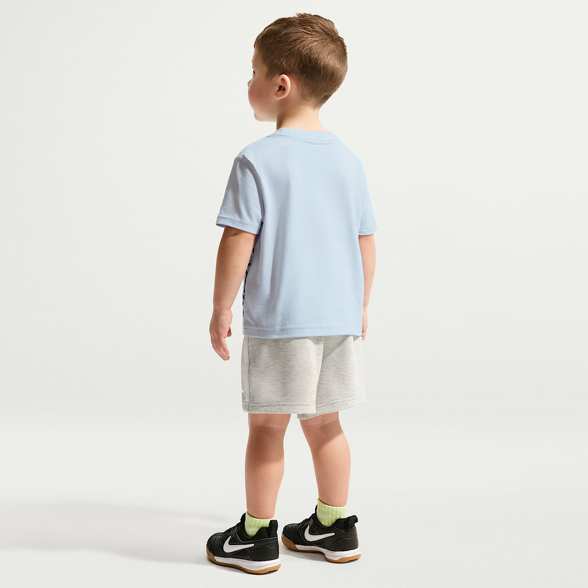 Shorts de French Terry infantil Nike Sportswear Goal Mode – Gris jaspeado – vista 5