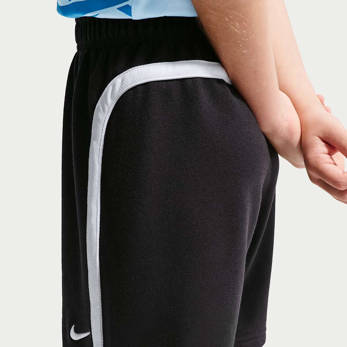 Shorts de French Terry para niños talla pequeña Nike Sportswear Goal Mode – Negro – vista 3