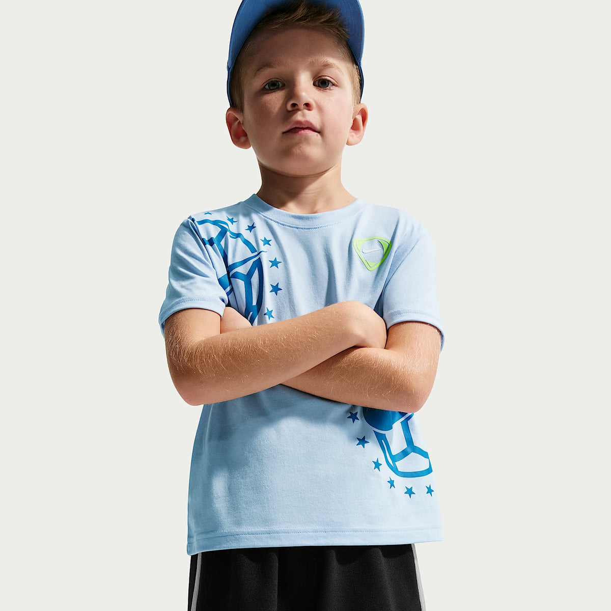 Shorts de French Terry para niños talla pequeña Nike Sportswear Goal Mode – Negro – vista 4